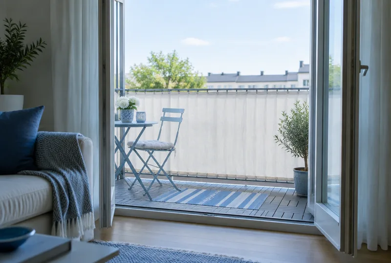 Balkonbespannung für die Privatsphäre